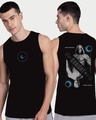 Shop Men's Black Moon Knight X Mr. Knight Back Graphic Printed Vest-Front
