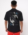 Shop Men's Black Moon Knight X Mr. Knight Graphic Printed Oversized T-shirt-Front