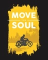 Shop Men's Black Move The Soul Biker Printed T-shirt