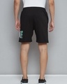 Shop Men's Black Move Typography Slim Fit Shorts-Full