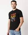 Shop Men's Black Munde Cotton T-shirt-Full