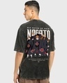 Shop Men's Black Nagato Graphic Printed Oversized T-shirt-Design