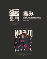 Shop Men's Black Nagato Graphic Printed Oversized T-shirt