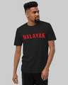 Shop Men's Black Nalayak Typography T-shirt-Full