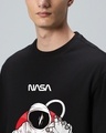 Shop Men's Black NASA Astronaut Graphic Printed Oversized T-shirt