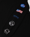 Shop Men's Black NASA Badge Typography Oversized T-shirt
