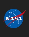 Shop Men's Black NASA Meatball Logo Deep Armhole Typography Vest-Full