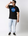 Shop Men's Black NASA Meatball Logo Plus Size Relaxed Fit T-shirt-Design
