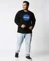 Shop Men's Black NASA Meatball Logo Plus Size T-shirt-Design
