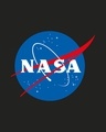 Shop Men's Black NASA Meatball Logo Typography Plus Size Vest-Full