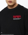 Shop Men's Black NASA Out Of The Space Graphic Printed Oversized T-shirt