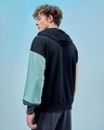 Shop Men's Black NASA Typography Oversized Hoodies-Full