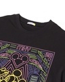 Shop Men's Black Neo Pop Mickey (DL) Graphic Printed Oversized T-shirt
