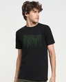Shop Men's Black No Limit Typography T-shirt-Front