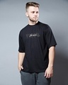 Shop Men's Black No More Rules Graphic Printed Oversized T-shirt-Design