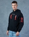 Shop Men's Black Numb the Pain Graphic Printed Oversized Hoodies-Full