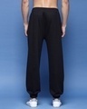 Shop Men's Black Numeric Printed Relaxed Fit Joggers-Full
