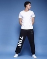 Shop Men's Black Numeric Printed Relaxed Fit Joggers