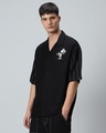 Shop Men's Black Nuts Graphic Printed Super Loose Fit Shirt-Design