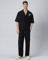 Shop Men's Black Nuts Graphic Printed Super Loose Fit Shirt-Full