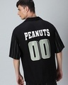 Shop Men's Black Nuts Graphic Printed Super Loose Fit Shirt-Front