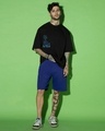 Shop Men's Black Ocean Child Graphic Printed Oversized T-shirt