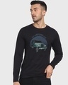 Shop Men's Black Off Road Jeep Graphic Printed T-shirt-Front