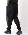 Shop Men's Black & Olive Green Loose Comfort Fit Harem Joggers-Design