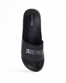 Shop Men's Black One Piece Printed Velcro Sliders