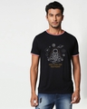 Shop Men's Black One With The Universe Graphic Printed T-shirt-Front