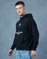 Shop Men's Black Open Your Mind Graphic Printed Oversized Hoodies-Full