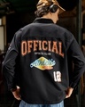 Shop Men's Black Original Typography Oversized Shirt-Front