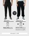 Shop Men's Black Orochimaru Graphic Printed Super Loose Fit Joggers-Design