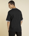 Shop Men's Black Striped Oversized T-shirt-Design