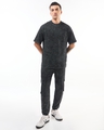 Shop Men's Black Oversized Acid Wash Co-ordinates-Full