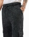 Shop Men's Black Oversized Acid Wash Co-ordinates