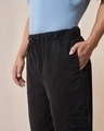 Shop Men's Black Oversized Cargo Jogger Pants