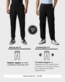 Shop Men's Black Oversized Cargo Joggers-Design