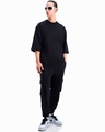 Shop Men's Black Oversized Cargo Joggers