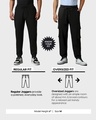 Shop Men's Black Oversized Cargo Joggers-Design