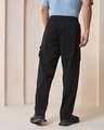 Shop Men's Black Cargo Carpenter Pants-Full