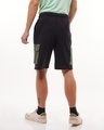 Shop Men's Black Color Block Oversized Cargo Shorts-Design