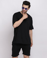 Shop Men's Black Oversized Co-ord Set-Front