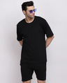 Shop Men's Black Oversized Co-ord Set-Design