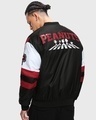 Shop Men's Black Peanuts Typography Oversized Bomber Jacket-Design