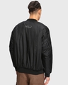 Shop Men's Black Error Typography Oversized Bomber Jacket-Design