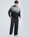 Shop Men's Black & Grey Ombre Oversized Hoodies