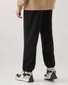 Shop Men's Black Oversized Joggers-Full