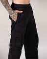 Shop Men's Black Oversized Parachute Pants