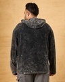 Shop Men's Black Oversized Plus Size Acid Wash Hoodie T-shirt-Design